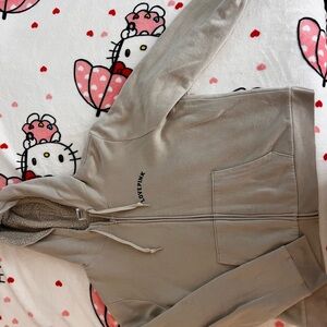 Love Pink Beige Hoodie